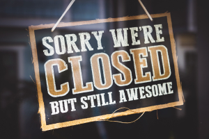 Closed - Photo by Tim Mossholder on Unsplash Closed - Photo by Tim Mossholder on Unsplash